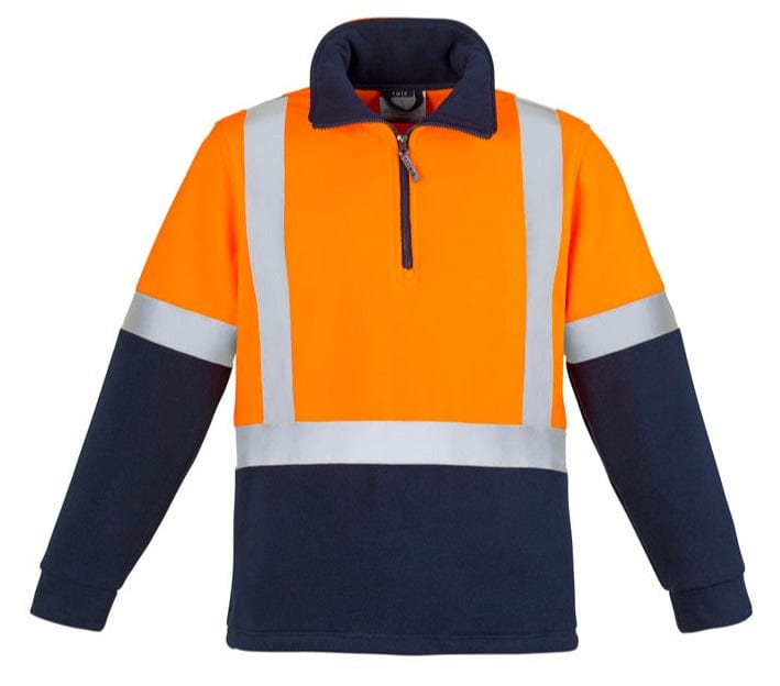 Syzmik Polars Orange/Navy / S Syzmik Hi Vis Polar Fleece Jumper - Shoulder Taped