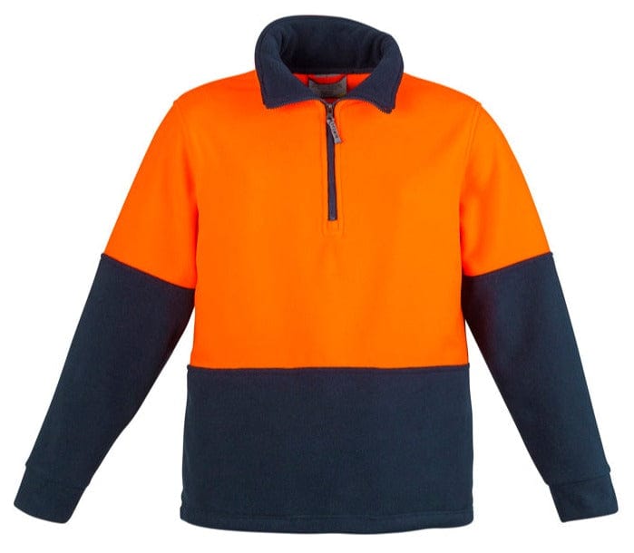 Syzmik Polars Orange/Navy / XS Syzmik Hi Vis Half Zip Polar Fleece Jumper