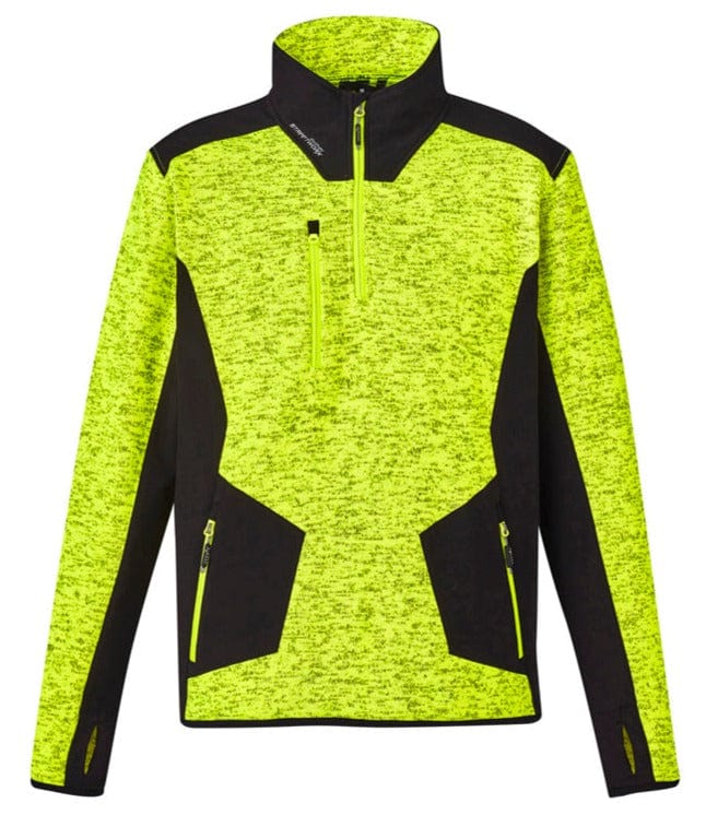 Syzmik Polars Yellow/Black / 2XS Syzmik Unisex Streetworx Reinforced 1/4 Zip Pullover