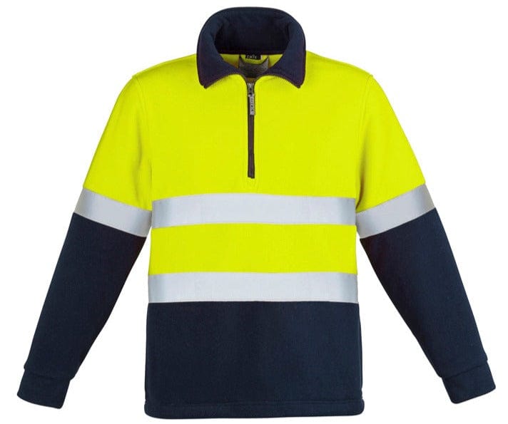 Syzmik Polars Yellow/Navy / S Syzmik Hi Vis Polar Fleece Jumper - Hoop Taped