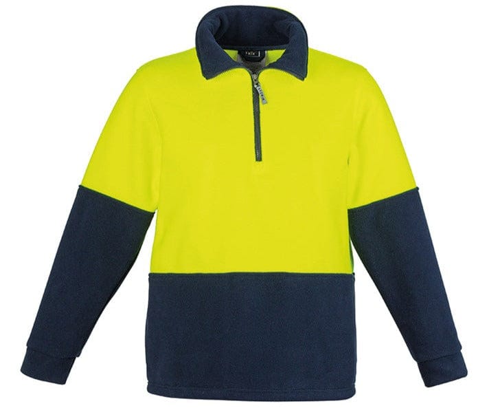 Syzmik Polars Yellow/Navy / XS Syzmik Hi Vis Half Zip Polar Fleece Jumper