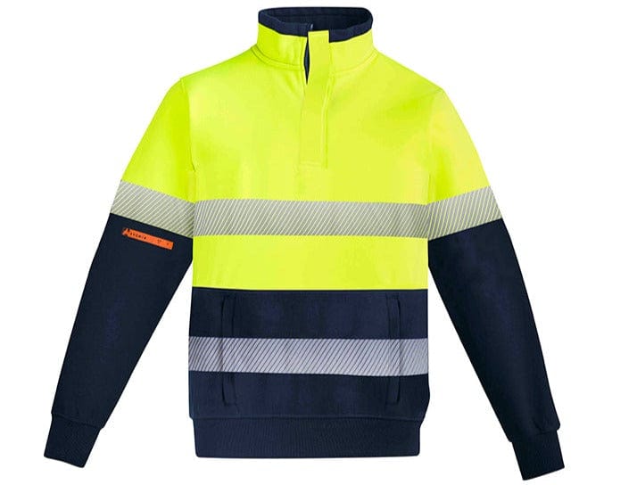 Syzmik Polars Yellow/Navy / XS Syzmik Orange Flame HRC 2 Hoop Taped 1/4 Zip Brushed Fleece