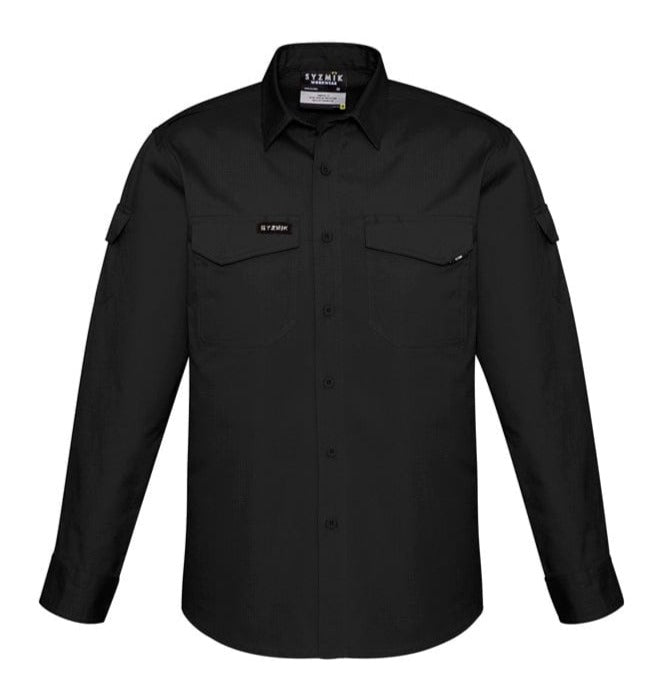 Syzmik Polos / Shirts Black / 2XS Syzmik Men's Rugged Cooling L/S Shirt