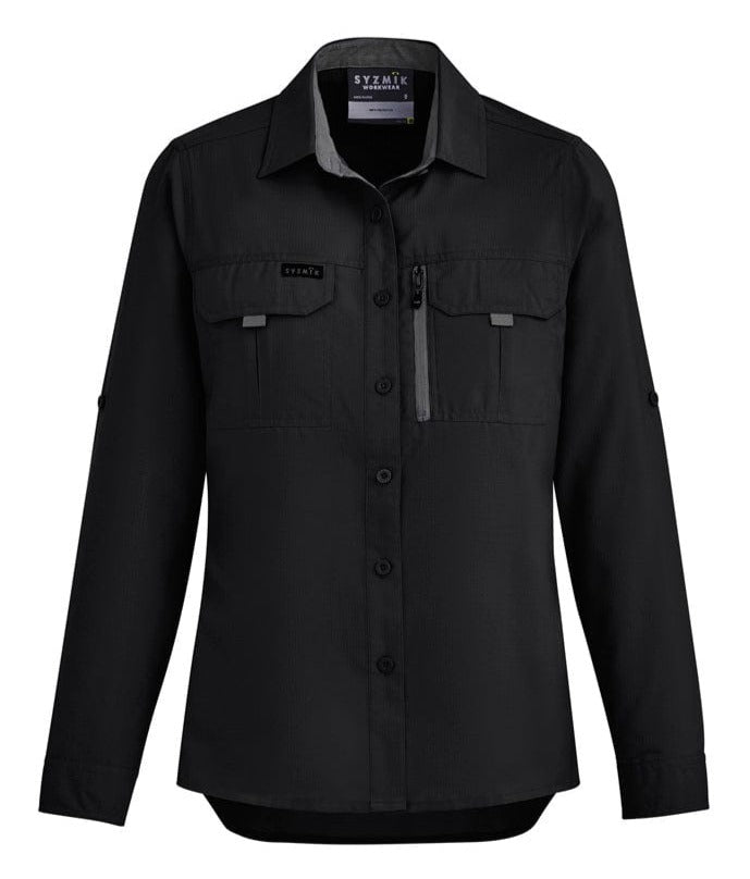Syzmik Polos / Shirts Black / 6 Syzmik Women's Outdoor L/S Shirt