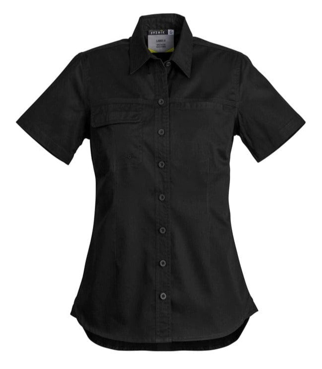 Syzmik Polos / Shirts Black / 8 Syzmik Women's Lightweight Tradie S/S Shirt