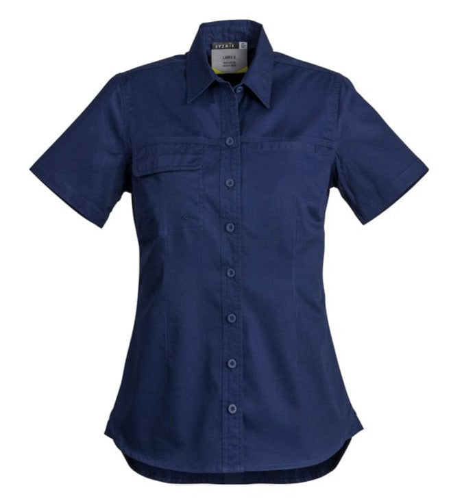 Syzmik Polos / Shirts Blue / 8 Syzmik Women's Lightweight Tradie S/S Shirt