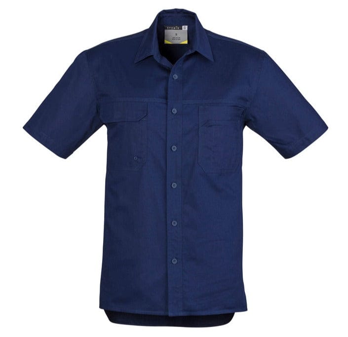 Syzmik Polos / Shirts Blue / S Syzmik Men's Light Weight Tradie S/S Shirt