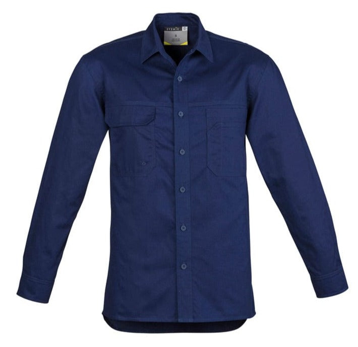 Syzmik Polos / Shirts Blue / S Syzmik Men's Lightweight Tradie L/S Shirt