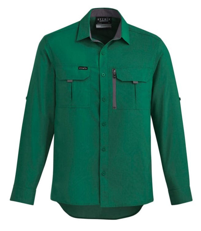 Syzmik Polos / Shirts Green / 2XS Syzmik Men's Outdoor L/S Shirt