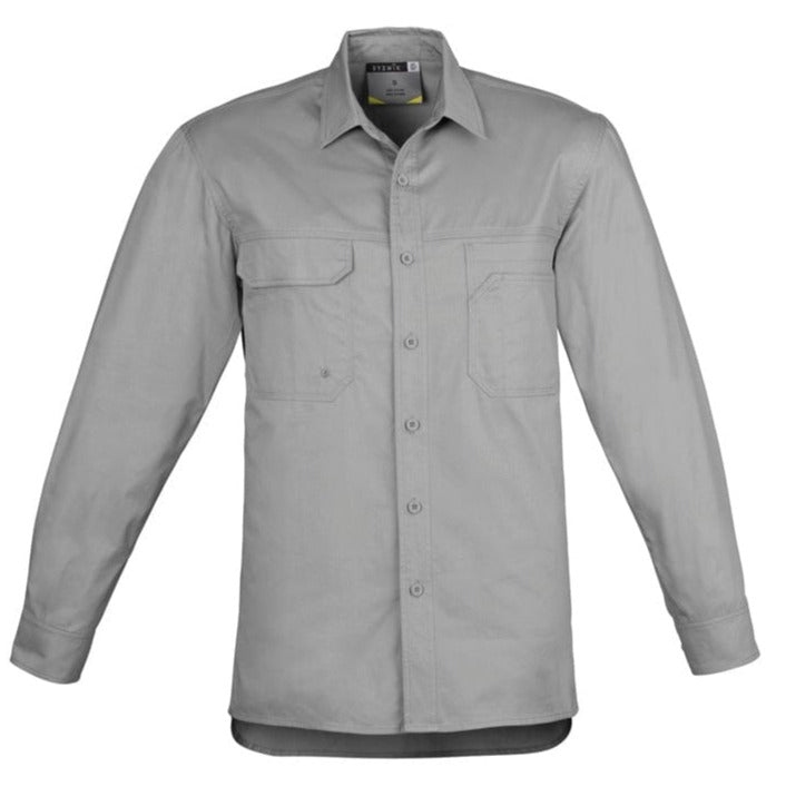 Syzmik Polos / Shirts Grey / S Syzmik Men's Lightweight Tradie L/S Shirt