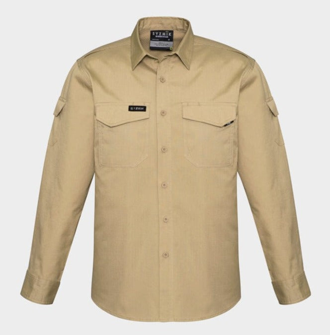 Syzmik Polos / Shirts Khaki / 2XS Syzmik Men's Rugged Cooling L/S Shirt