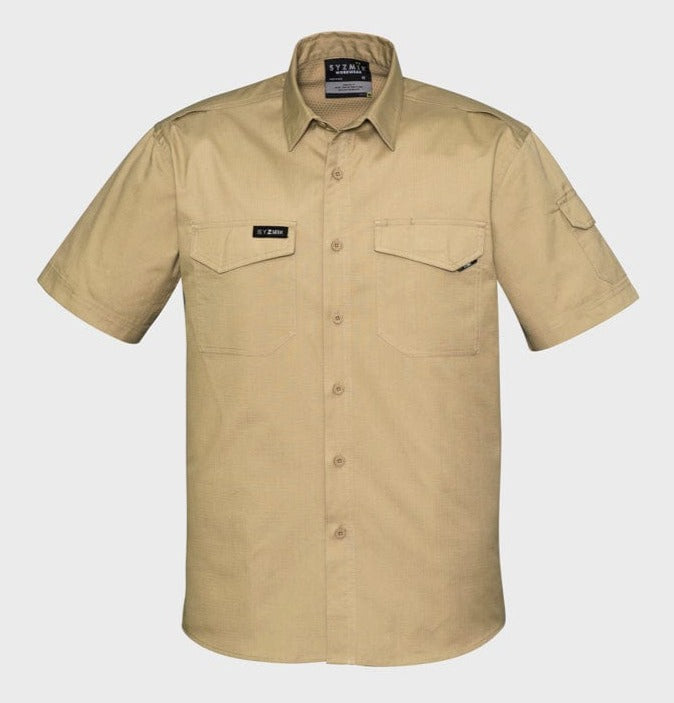 Syzmik Polos / Shirts Khaki / 2XS Syzmik Men's Rugged Cooling S/S Shirt