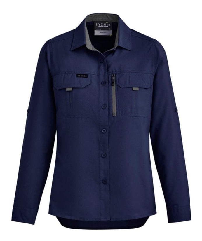 Syzmik Polos / Shirts Navy / 6 Syzmik Women's Outdoor L/S Shirt