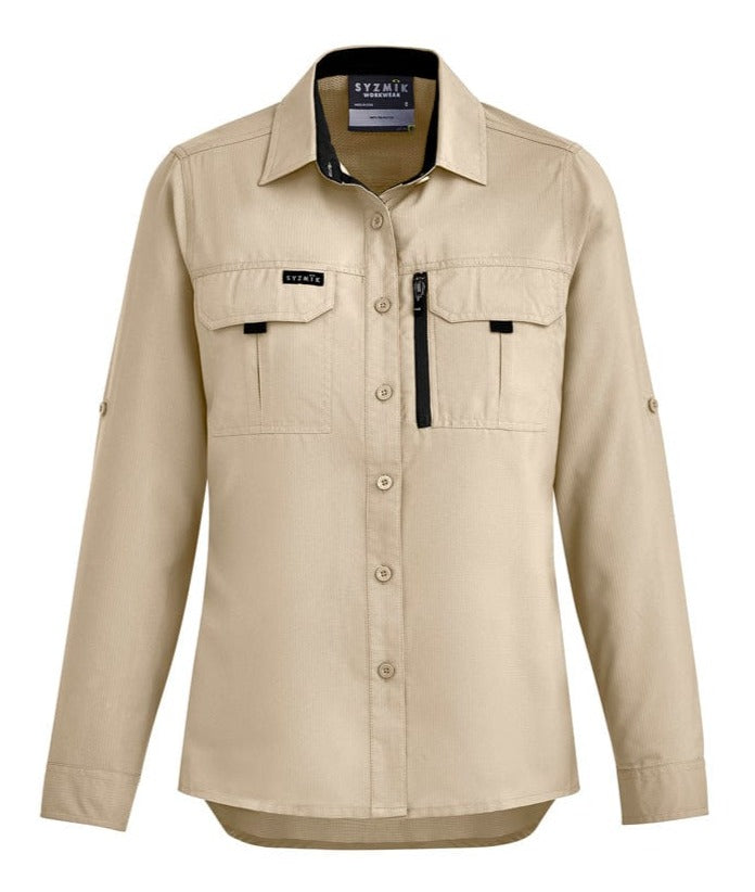 Syzmik Polos / Shirts Sand / 6 Syzmik Women's Outdoor L/S Shirt