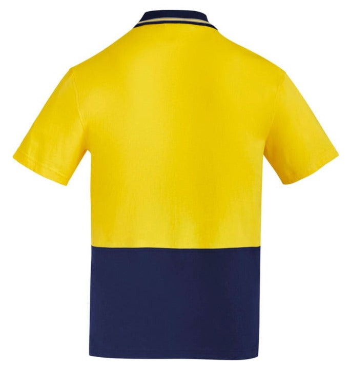 Syzmik Polos / Shirts Syzmik Men's Hi Vis Cotton Short Sleeve Polo