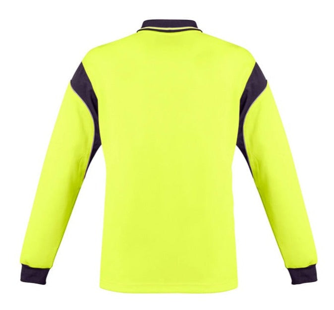 Syzmik Polos / Shirts Syzmik Men's Hi Vis Long Sleeve Aztec Polo