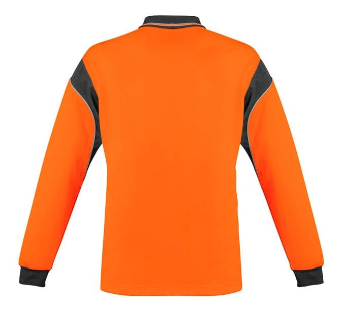 Syzmik Polos / Shirts Syzmik Men's Hi Vis Long Sleeve Aztec Polo