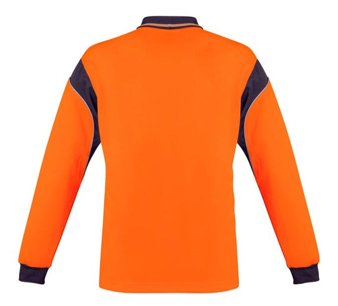 Syzmik Polos / Shirts Syzmik Men's Hi Vis Long Sleeve Aztec Polo
