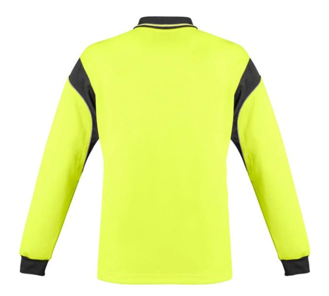 Syzmik Polos / Shirts Syzmik Men's Hi Vis Long Sleeve Aztec Polo