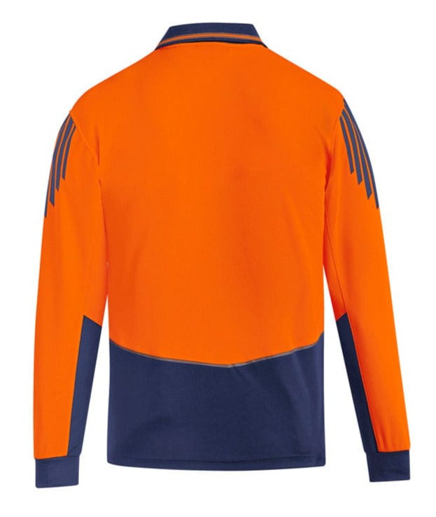 Syzmik Polos / Shirts Syzmik Men's Hi Vis Long Sleeve Flux Polo