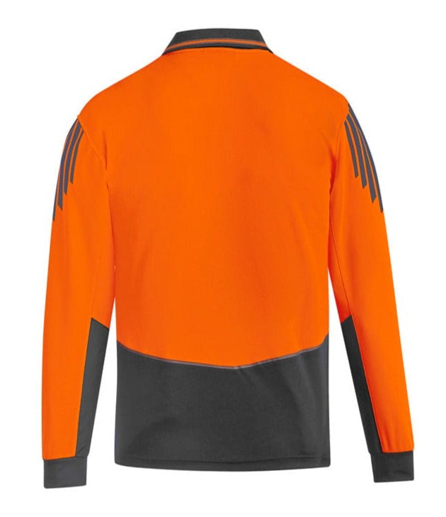 Syzmik Polos / Shirts Syzmik Men's Hi Vis Long Sleeve Flux Polo
