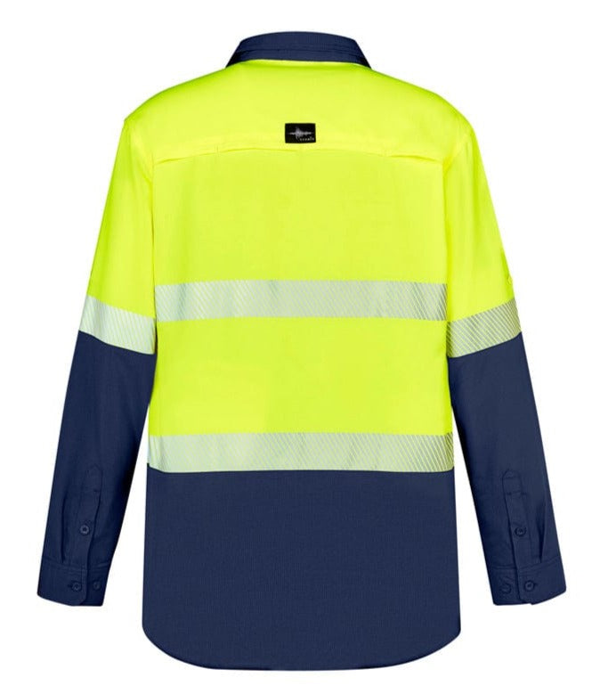 Syzmik Polos / Shirts Syzmik Men's Hi Vis Outdoor Segmented Tape L/S Shirt