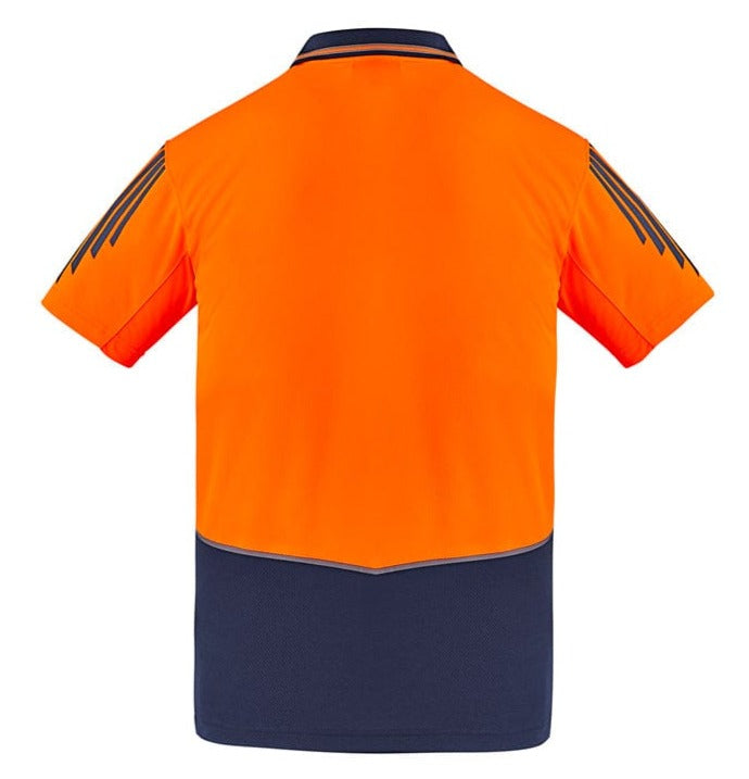 Syzmik Polos / Shirts Syzmik Men's Hi Vis Short Sleeve Flux Polo