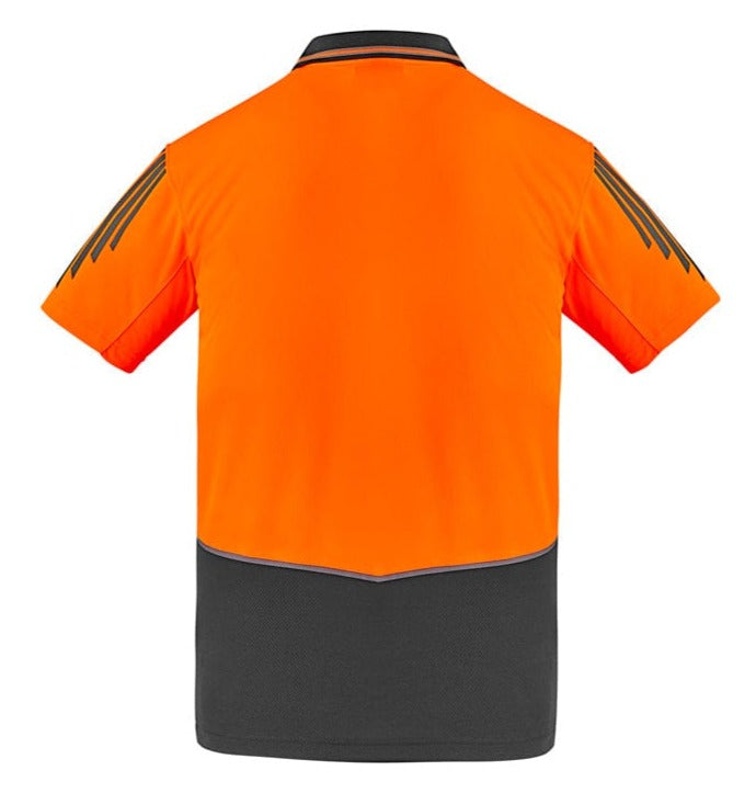 Syzmik Polos / Shirts Syzmik Men's Hi Vis Short Sleeve Flux Polo