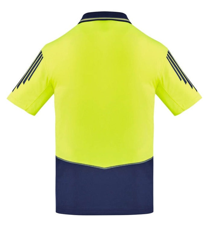 Syzmik Polos / Shirts Syzmik Men's Hi Vis Short Sleeve Flux Polo