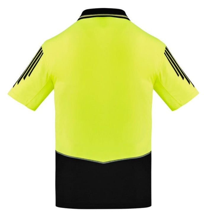 Syzmik Polos / Shirts Syzmik Men's Hi Vis Short Sleeve Flux Polo
