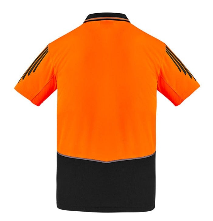 Syzmik Polos / Shirts Syzmik Men's Hi Vis Short Sleeve Flux Polo