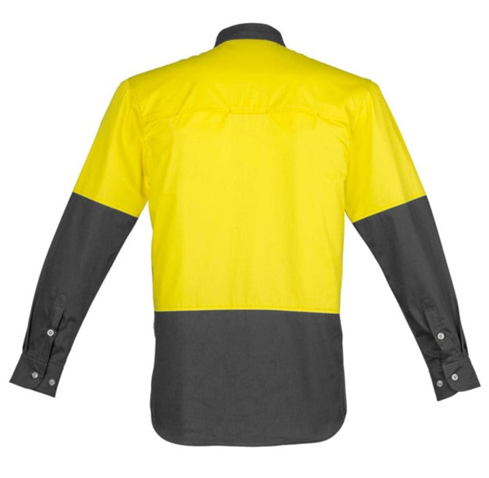 Syzmik Polos / Shirts Syzmik Men's Hi Vis Spliced Industrial Shirt
