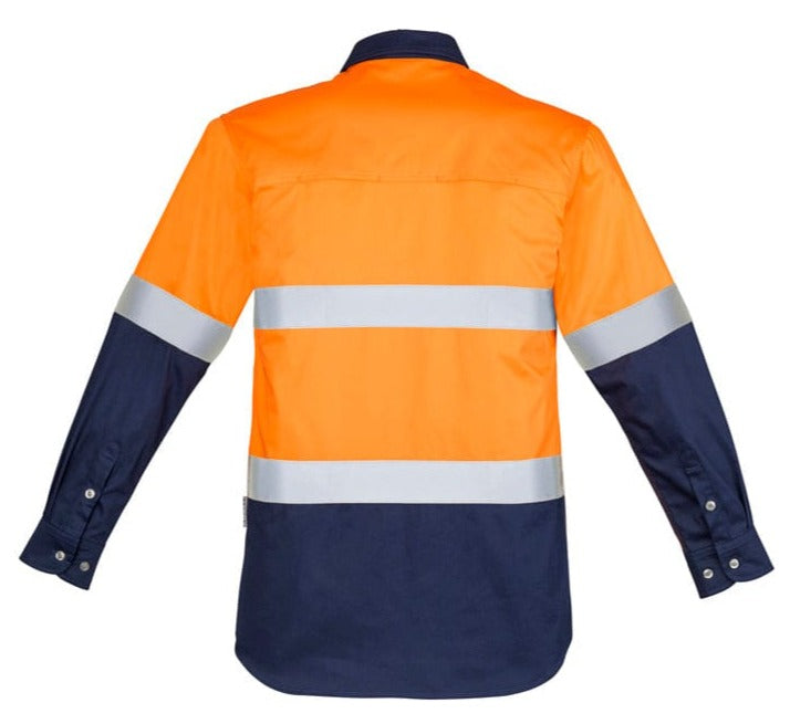 Syzmik Polos / Shirts Syzmik Men's Hi Vis Spliced Industrial Shirt - Hoop Taped