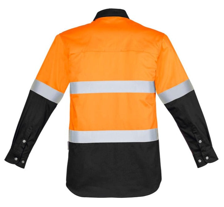Syzmik Polos / Shirts Syzmik Men's Hi Vis Spliced Industrial Shirt - Hoop Taped