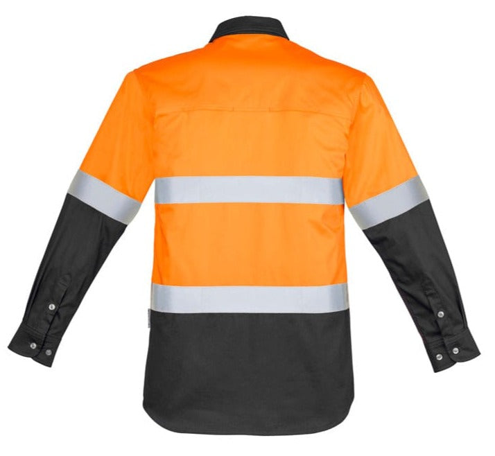 Syzmik Polos / Shirts Syzmik Men's Hi Vis Spliced Industrial Shirt - Hoop Taped