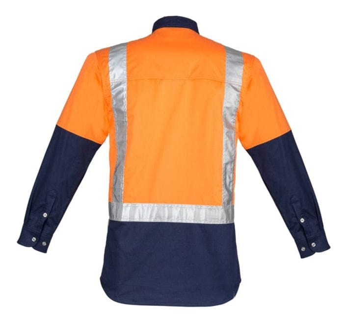 Syzmik Polos / Shirts Syzmik Men's Hi Vis Spliced Industrial Shirt - Shoulder Taped
