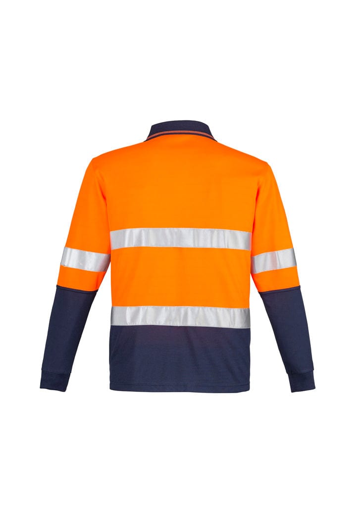 Syzmik Polos / Shirts Syzmik Men's Hi Vis Spliced Polo - Long Sleeve Hoop Taped