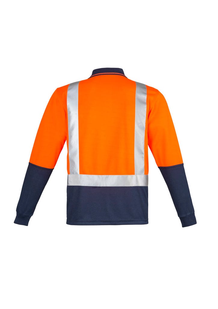 Syzmik Polos / Shirts Syzmik Men's Hi Vis Spliced Polo - Long Sleeve Shoulder Taped