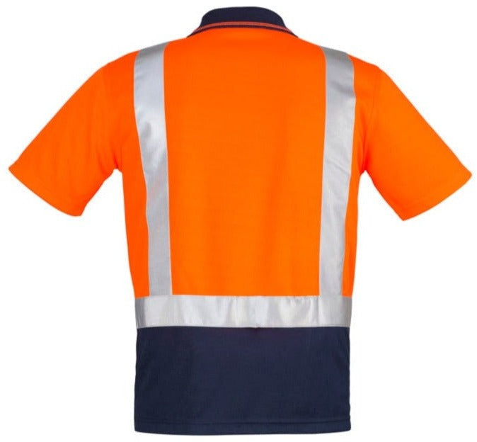 Syzmik Polos / Shirts Syzmik Men's Hi Vis Spliced Polo - Short Sleeve Shoulder Taped