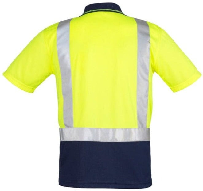Syzmik Polos / Shirts Syzmik Men's Hi Vis Spliced Polo - Short Sleeve Shoulder Taped