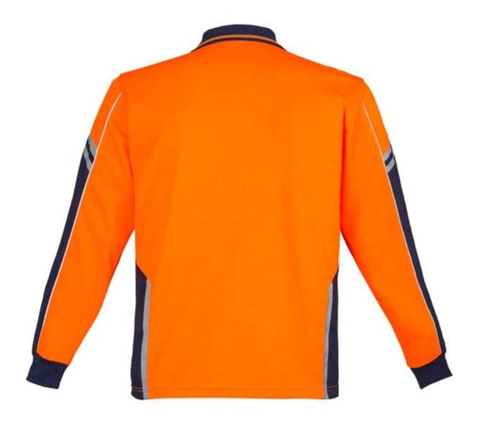 Syzmik Polos / Shirts Syzmik Men's Hi Vis Squad L/S Polo
