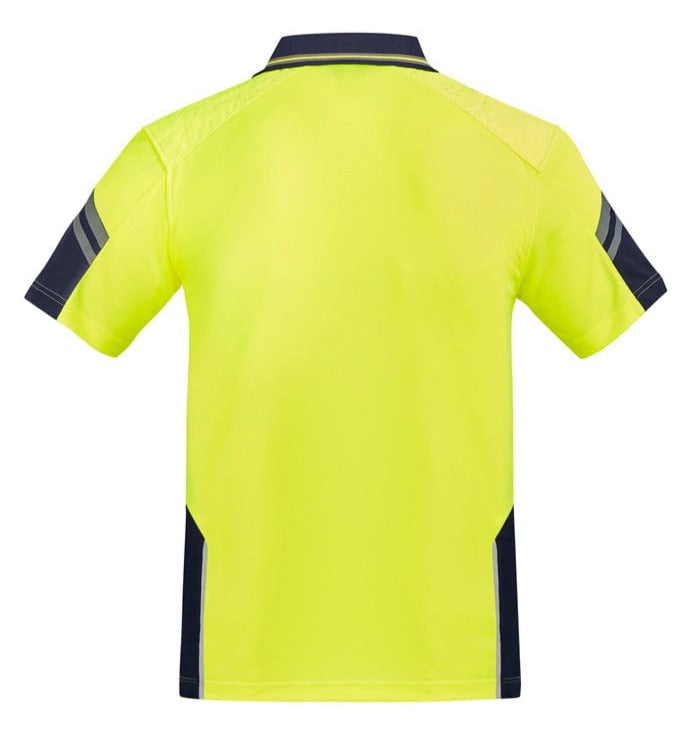Syzmik Polos / Shirts Syzmik Men's Reinforced Hi Vis Squad S/S Polo