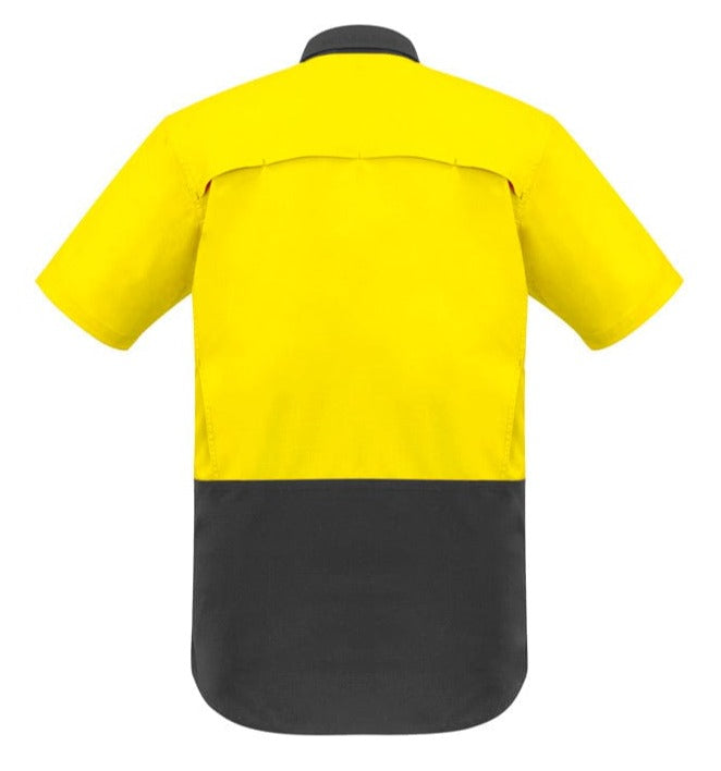 Syzmik Polos / Shirts Syzmik Men's Rugged Cooling Hi Vis Segmented Tape S/S Shirt