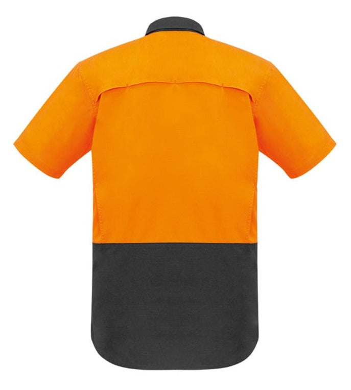 Syzmik Polos / Shirts Syzmik Men's Rugged Cooling Hi Vis Segmented Tape S/S Shirt