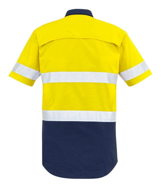 Syzmik Polos / Shirts Syzmik Men's Rugged Cooling Taped Hi Vis Spliced S/S Shirt