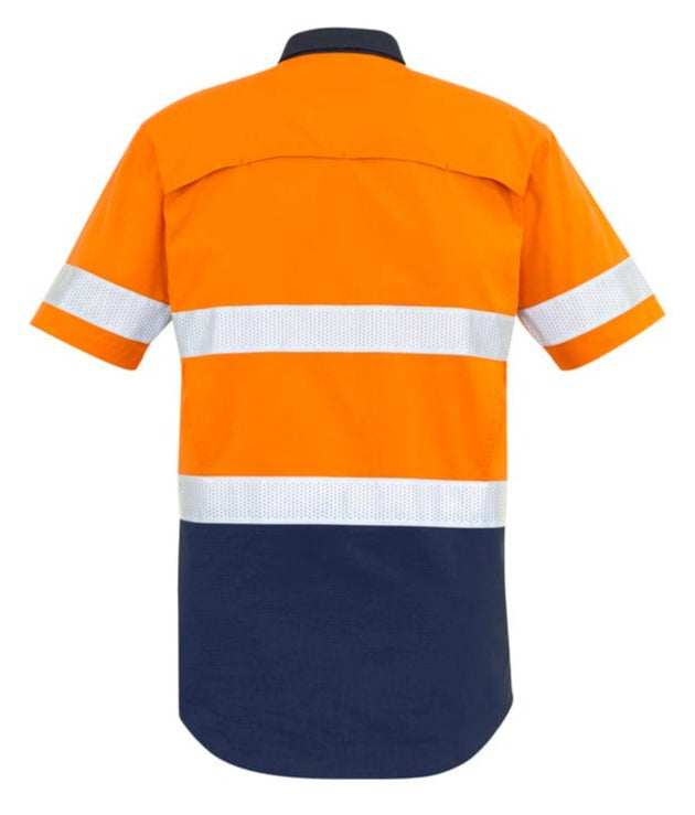 Syzmik Polos / Shirts Syzmik Men's Rugged Cooling Taped Hi Vis Spliced S/S Shirt
