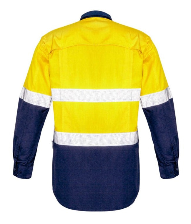 Syzmik Polos / Shirts Syzmik Men's Rugged Cooling Taped Hi Vis Spliced Shirt