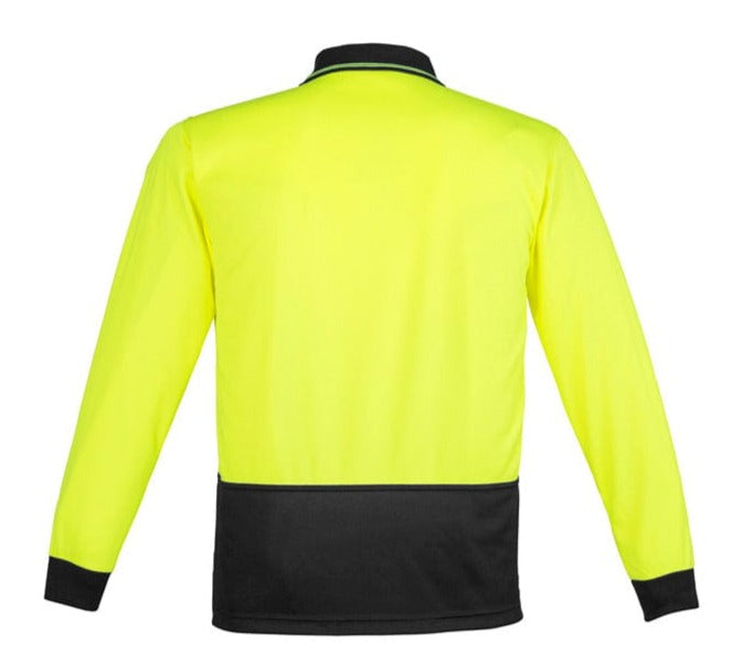 Syzmik Polos / Shirts Syzmik Unisex Hi Vis Basic Spliced Polo - Long Sleeve