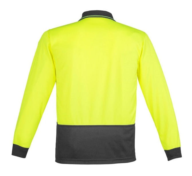 Syzmik Polos / Shirts Syzmik Unisex Hi Vis Basic Spliced Polo - Long Sleeve