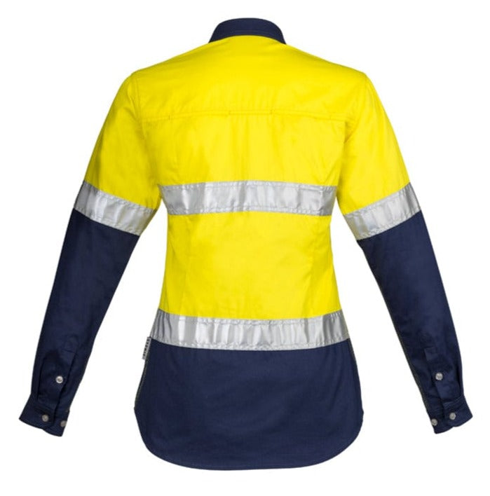 Syzmik Polos / Shirts Syzmik Women's Hi Vis Spliced Industrial Shirt - Hoop Taped